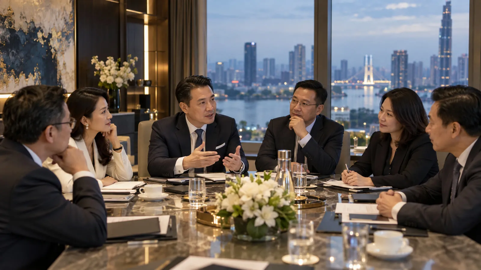 Các lãnh đạo trao đổi tại bàn tròn CEO